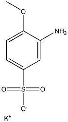 3-Amino-4-methoxybenzenesulfonic acid potassium salt Struktur