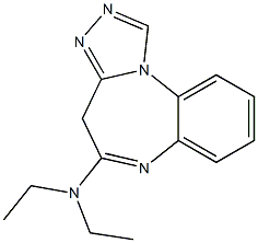 5-(Diethylamino)-4H-[1,2,4]triazolo[4,3-a][1,5]benzodiazepine Struktur