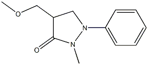 4-Methoxymethyl-2-methyl-1-phenylpyrazolidin-3-one Struktur