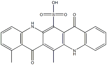 5,7,12,14-Tetrahydro-1,13-dimethyl-7,14-dioxoquino[2,3-b]acridine-6-sulfonic acid Struktur