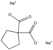 1,1-Cyclopentanedicarboxylic acid disodium salt Struktur