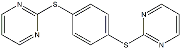 2,2'-[1,4-Phenylenebis(thio)]bispyrimidine Struktur