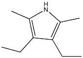 3,4-Diethyl-2,5-dimethyl-1H-pyrrole Struktur