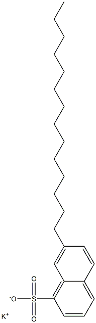 7-Tetradecyl-1-naphthalenesulfonic acid potassium salt Struktur