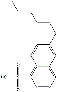 6-Hexyl-1-naphthalenesulfonic acid Struktur