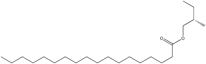 (+)-Stearic acid (S)-2-methylbutyl ester Struktur