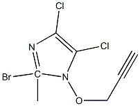 2-Bromo-4,5-dichloro 1-(2-propynyloxy)methyl-1H-imidazole Struktur