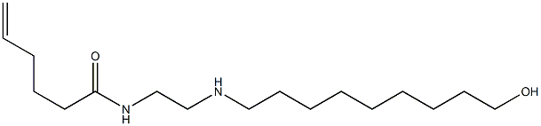 N-[2-[(9-Hydroxynonyl)amino]ethyl]-5-hexenamide Struktur