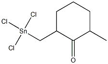 2-[(Trichlorostannyl)methyl]-6-methyl-1-cyclohexanone Struktur