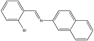 N-(2-Bromobenzylidene)naphthalen-2-amine Struktur