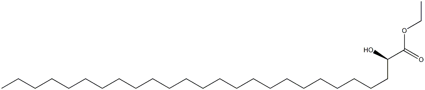 [R,(+)]-2-Hydroxyhexacosanoic acid ethyl ester Struktur