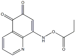 8-[(Propionyloxy)amino]quinoline-5,6-dione Struktur