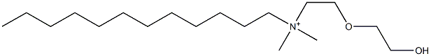 N-[2-(2-Hydroxyethoxy)ethyl]-N,N-dimethyl-1-dodecanaminium Struktur