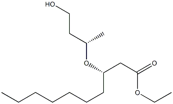 (S)-3-[(S)-1-Methyl-3-hydroxypropoxy]decanoic acid ethyl ester Struktur