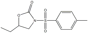 3-(p-Tolylsulfonyl)-5-ethyloxazolidine-2-one Struktur