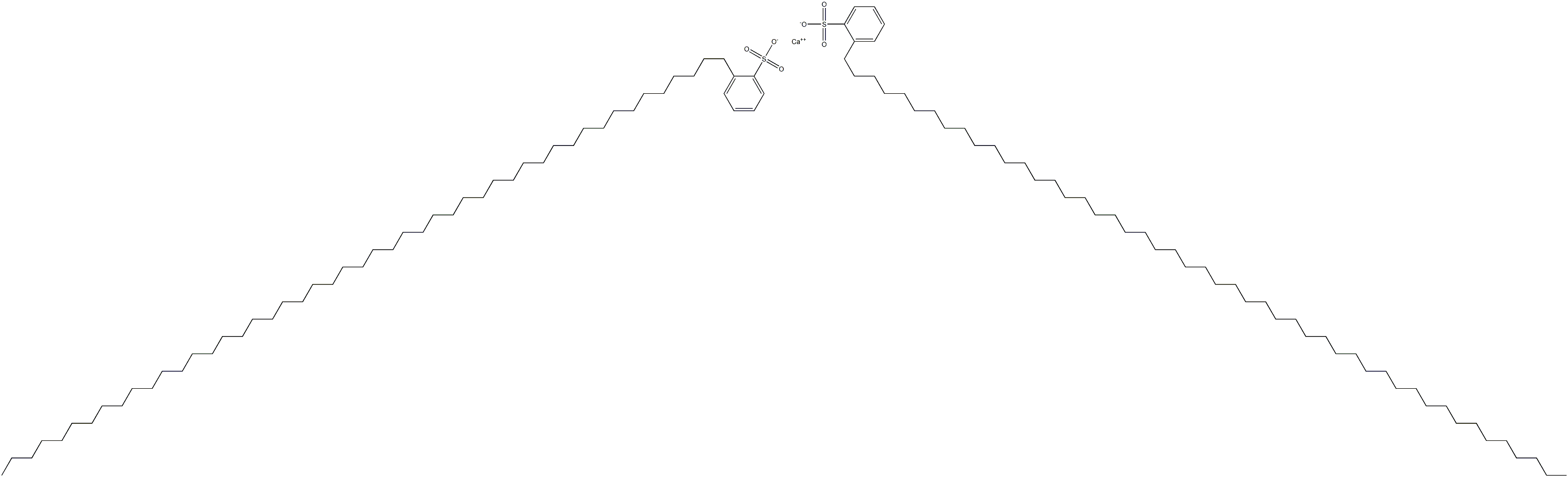 Bis[2-(nonatetracontan-1-yl)benzenesulfonic acid]calcium salt Struktur