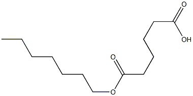 Adipic acid hydrogen 1-heptyl ester Struktur