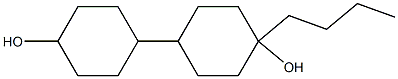 4-butylbi(cyclohexan)-4-ol Struktur