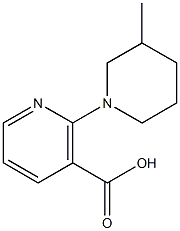 2-(3-Methyl-1-piperidinyl)nicotinic acid Struktur