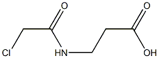 N-(2-Chloroacetyl)-beta-alanine Struktur