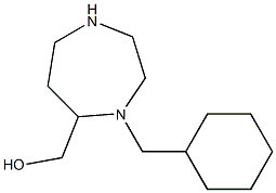 (4-(cyclohexylmethyl)-1,4-diazepan-5-yl)methanol Struktur