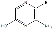 6-Amino-5-bromopyrazin-2-ol Struktur