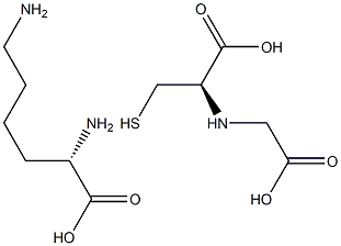 L-lysine L-carboxymethylcysteine Struktur