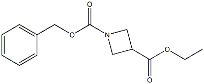 1-benzyloxycarbonyl-3-azetidinecarboxylic acid ethyl ester Struktur