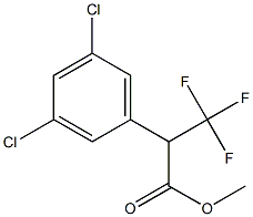 2-(3,5-Dichloro-phenyl)-3,3,3-trifluoro-propionic acid methyl ester Struktur