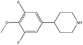 4-(3,5-difluoro-4-methoxyphenyl)piperidine Struktur