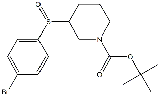 3-(4-Bromo-benzenesulfinyl)-piperidine-1-carboxylic acid tert-butyl ester Struktur