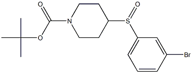 4-(3-Bromo-benzenesulfinyl)-piperidine-1-carboxylic acid tert-butyl ester Struktur