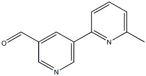 5-(6-methylpyridin-2-yl)pyridine-3-carbaldehyde Struktur