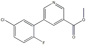 methyl 5-(5-chloro-2-fluorophenyl)pyridine-3-carboxylate Struktur