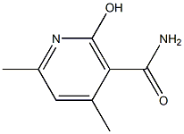 2-Hydroxy-4,6-dimethylnicotinamide Struktur