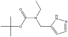 (S)-tert-butyl 1-(1H-pyrazol-5-yl)ethyl(Methyl)carbaMate Struktur