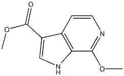 Methyl 7-Methoxy-1H-pyrrolo[2,3-c]pyridine-3-carboxylate Struktur