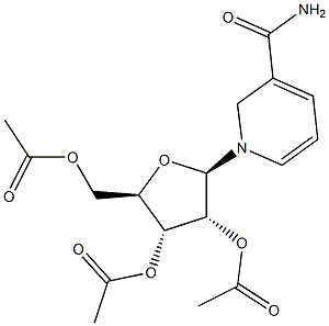 1-(2,3,5-Tri-O-acetyl-b-D-ribofuranosyl)nicotinamide Struktur