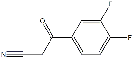 3-(3,4-difluorophenyl)-3-oxopropanenitrile Struktur