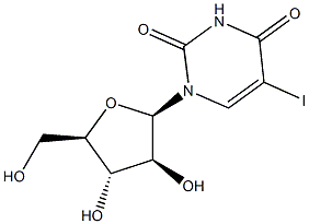 1-(b-D-Arabinofuranosyl)-5-iodouracil Struktur