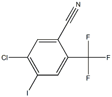 5-Chloro-4-iodo-2-trifluoromethyl-benzonitrile Struktur