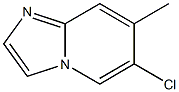 6-Chloro-7-methyl-imidazo[1,2-a]pyridine Struktur