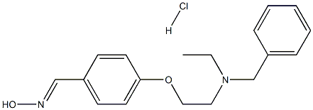 4-{2-[BENZYL(ETHYL)AMINO]ETHOXY}BENZALDEHYDE OXIME HYDROCHLORIDE Struktur