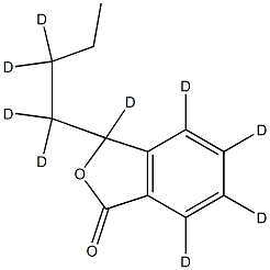 3-Butylphthalide-D9 Struktur