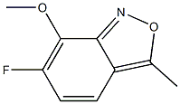 6-Fluoro-7-methoxy-3-methyl-benzo[c]isoxazole Struktur