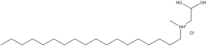 Stearyl (dihydroxyethyl) methyl ammonium chloride Struktur