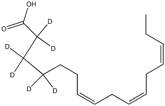 7(Z),10(Z),13(Z)-Hexadecatrienoic Acid-d6 Struktur