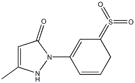 1-(3'-SULFONYLPHENYL)-3-METHYL-5-PYRAZOLONE Struktur