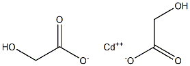 Cadmium glycolate Struktur