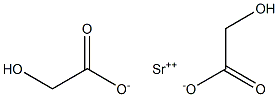 Strontium diglycolate Struktur